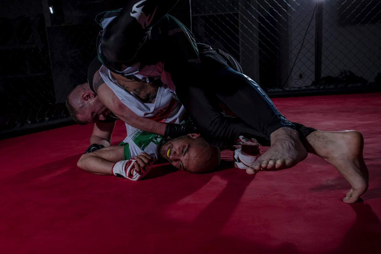 MMA fights often ends with intense grappling on the ground